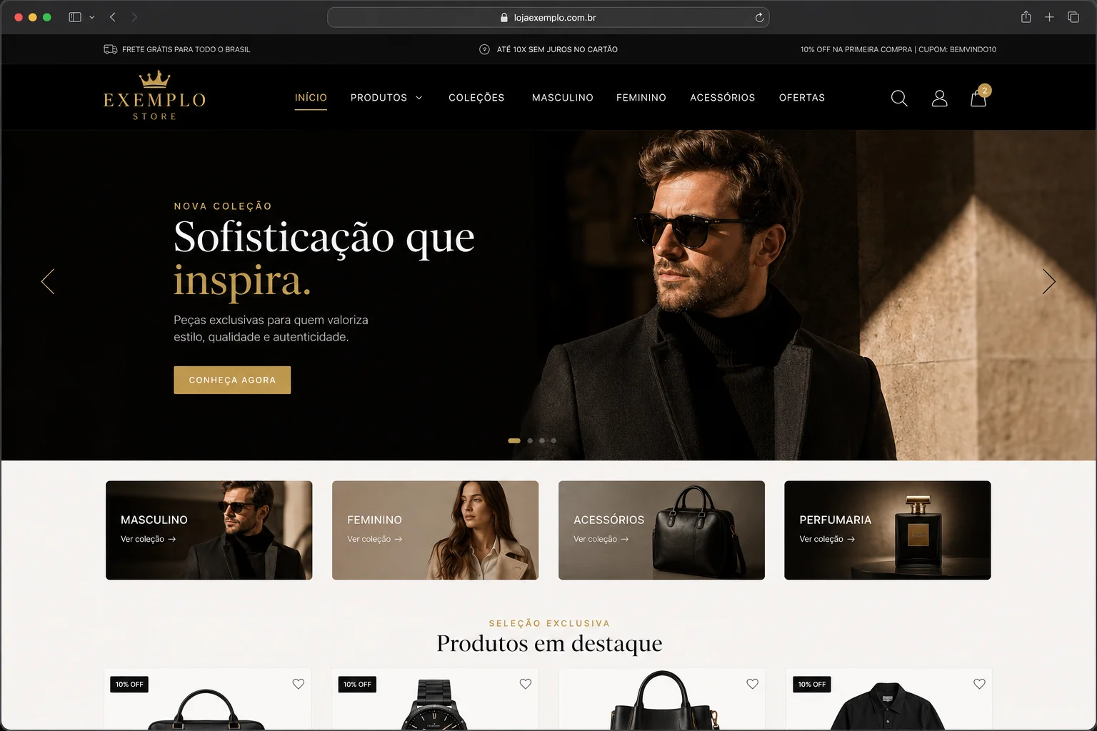Loja Virtual Completa para Vendas Online